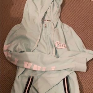pink brand hoodie